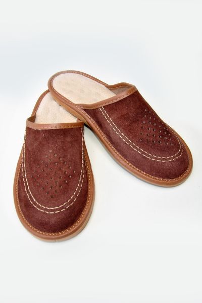 Leather Featherweight Men's Slippers