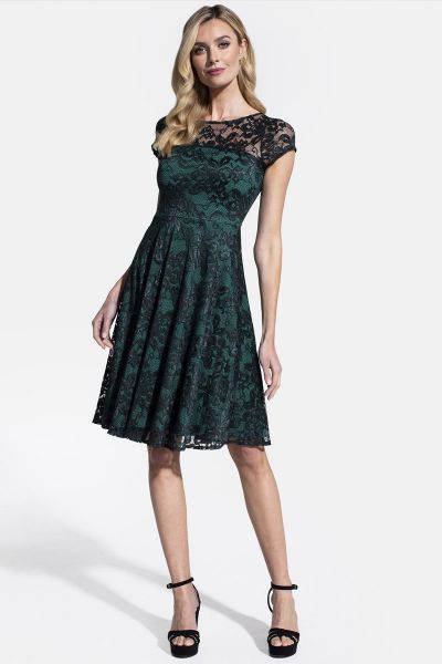 Lace Fit N Flare Dress