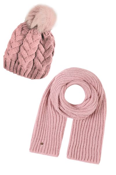 Womens Winter Beanie Hat and Scarf Set
